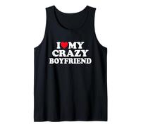 I Love My Crazy Boyfriend GB - Cœur rouge Débardeur