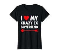 I Love My Crazy Ex Boyfriend - Saint Valentin Amusant T-Shirt Graphique avec Valeur