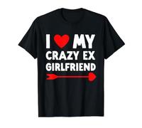 I Love My Crazy Ex Girlfriend - Saint Valentin drôle T-Shirt Graphique avec Valeur