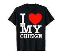 I Love My Cringe T-shirt humoristique avec inscription « I Love My Cringe » T-Shirt