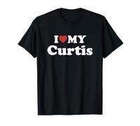 I Love My Curtis Prénom Assorti Couple T-Shirt