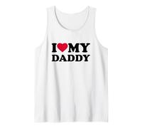 I Love My Daddy Heart Grandpa Family Débardeur