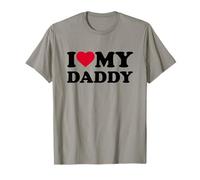 I Love My Daddy Heart Grandpa Family T-Shirt