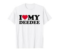 I Love My Deedee Heart Grandma Family Dee-Dee T-Shirt