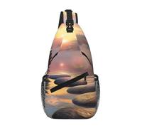 I Love My Dog Dachshunds_1 Sac à bandoulière décontracté pour homme avec plusieurs poches pour voyage et usage quotidien, Car Beach_1, Taille unique