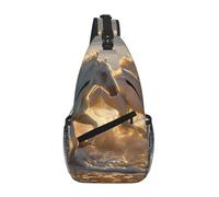 I Love My Dog Dachshunds_1 Sac à bandoulière décontracté pour homme avec plusieurs poches pour voyage et usage quotidien, Chevaux sur la plage2_1, Taille unique