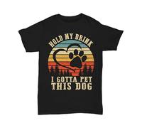 I Love My Dog Pet This Dog Lover T-Shirt Tee Gift Dog Mom Dad Funny Puppy Black S