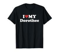 I Love My Dorothee Prénom Assorti Couple T-Shirt
