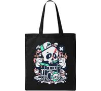 I Love My Drums Sac fourre-tout en coton naturel et écologique Motif , Noir , Taille unique