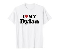 I Love My Dylan Prénom Assorti Couple T-Shirt