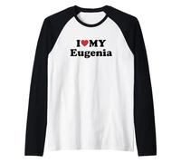 I Love My Eugenia Prénom Assorti Couple Manche Raglan