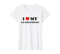 I Love My Ex-Girlfriend T-Shirt, Femme, Blanc, XS