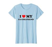 I Love My Ex-Girlfriend T-Shirt, Femme, Bleu Céleste, S