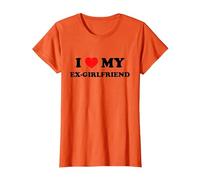 I Love My Ex-Girlfriend T-Shirt, Femme, Orange, 3XL
