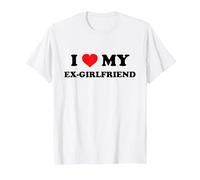 I Love My Ex-Girlfriend T-Shirt, Homme, Blanc, L