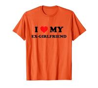 I Love My Ex-Girlfriend T-Shirt, Homme, Orange, M