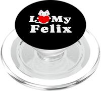 I Love My Felix Cat Owner Amoureux des Chatons PopSockets PopGrip pour MagSafe