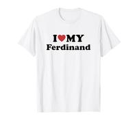 I Love My Ferdinand Prénom Assorti Couple T-Shirt