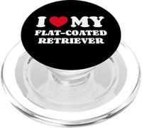 I Love My Flat-Coated Retriever Chien Retriever à Poil Plat PopSockets PopGrip pour MagSafe