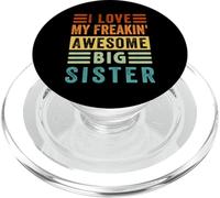 I Love My Freakin' Awesome Big Sister - Famille PopSockets PopGrip pour MagSafe
