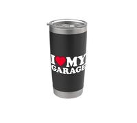 I Love My Garage Gobelet isotherme en acier inoxydable double paroi