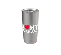 I Love My Garage Gobelet isotherme en acier inoxydable double paroi