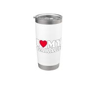 I Love My Garage Gobelet isotherme en acier inoxydable double paroi
