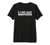 I Love My Gay Brother T-Shirt Haut de Gamme