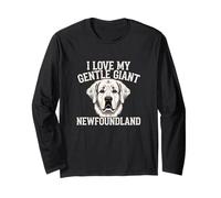 I Love My Gentle Propriétaire géant pour Les Amoureux des Chiens de Terre-Neuve Manche Longue