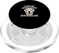 I Love My Gentle Propriétaire géant pour Les Amoureux des Chiens de Terre-Neuve PopSockets PopGrip pour MagSafe
