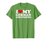 I Love My German Girlfriend T-Shirt, Homme, Herbe, 3XL