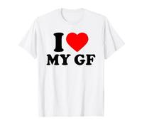 I Love My GF, I Heart My Beautiful Girlfriend Valentines Day T-Shirt