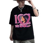 I Love My Girlfriend Mitski T-Shirt Men Fashion Pure Cotton Round Neck Short Sleeves Tee Shirt Tops Black XXL