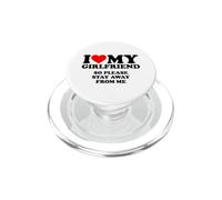 I Love My Girlfriend So Please Stay Away from Me PopSockets PopGrip pour MagSafe
