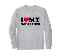 I Love My Godfather Heart Grandpa Family Manche Longue