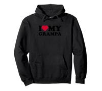 I Love My Grampa Heart Grandpa Family Sweat à Capuche