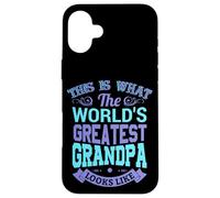 I Love My Grandpa, Best Cool Grandpa Illustration graphique Coque pour iPhone 16 Plus