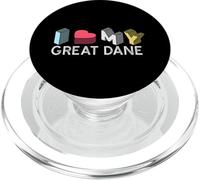 « I Love My Great Dane German Mastiff Lover » PopSockets PopGrip pour MagSafe
