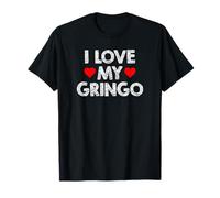 I Love My Gringo Saint Valentin Mari Mexicain Petit ami T-Shirt