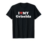 I Love My Griselda Prénom Assorti Couple T-Shirt