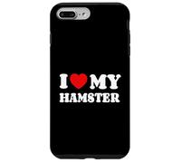 I Love My Hamster J'aime Mon Hamster Amour Cœur Coque pour iPhone 7 Plus/8 Plus