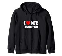 I Love My Hamster J'aime Mon Hamster Amour Cœur Sweat à Capuche