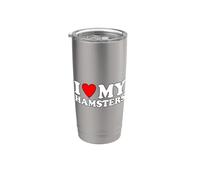 I Love My Hamsters, I Heart My Hamsters Gobelet isotherme en acier inoxydable double paroi