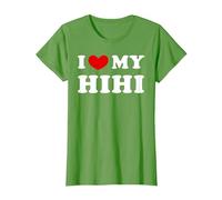 I Love My Hihi, J'aime Mon Hihi T-Shirt, Femme, Herbe, S