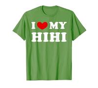I Love My Hihi, J'aime Mon Hihi T-Shirt, Homme, Herbe, XXL