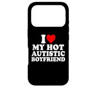 I Love My Hot Autistic Boyfriend Heart My Autism BF Coque pour iPhone 17 Pro