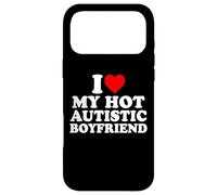 I Love My Hot Autistic Boyfriend Heart My Autism BF Coque pour iPhone 17 Pro Max