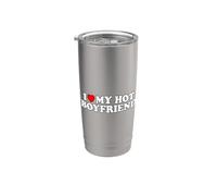 I Love My Hot Boyfriend Gobelet isotherme en acier inoxydable double paroi