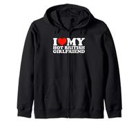I Love My Hot British Girlfriend Sweat à Capuche