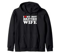I Love My Hot British Wife Sweat à Capuche